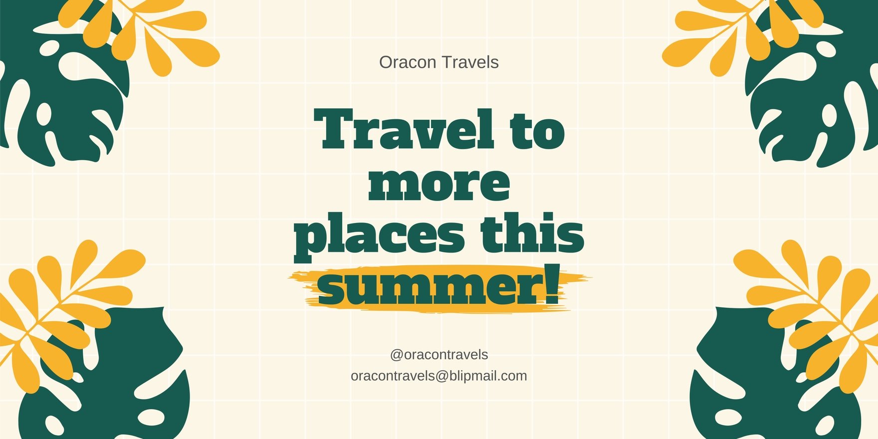 Free Summer Travel Banner in Word, Google Docs, Illustrator, PSD, Apple Pages, Publisher