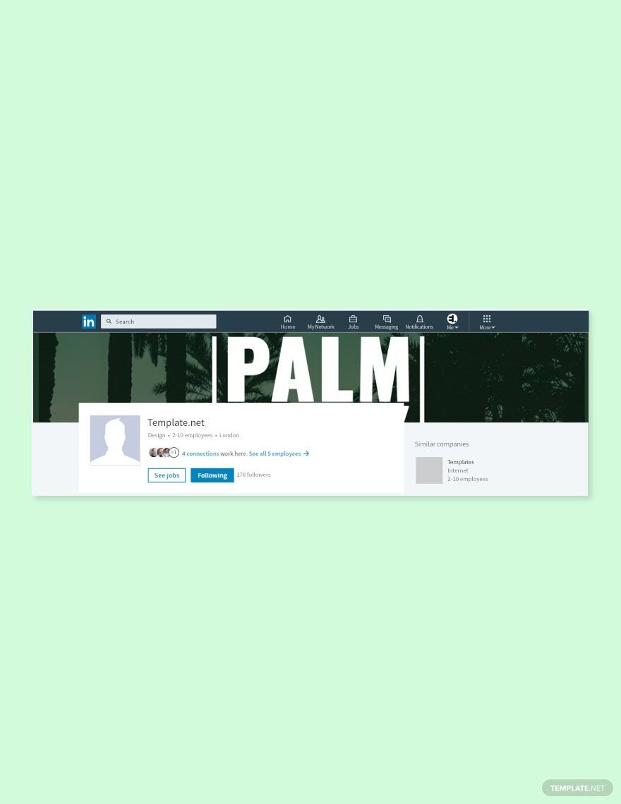Free Palm Sunday LinkedIn Company Cover Template