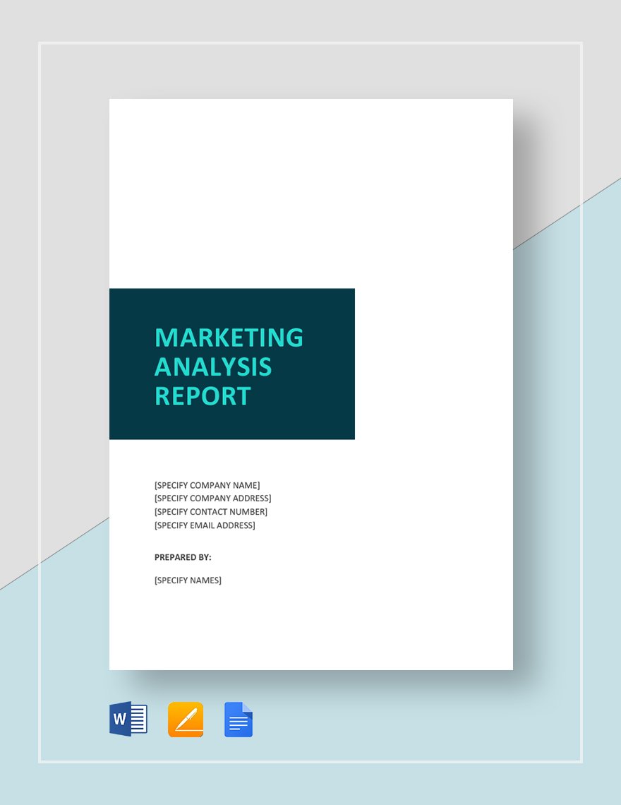how to write a marketing analysis report