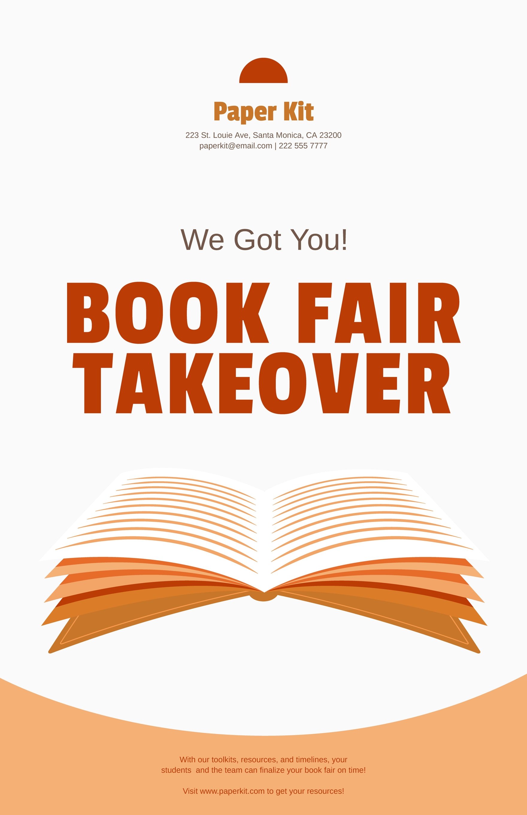 Book Fair Takeover Poster