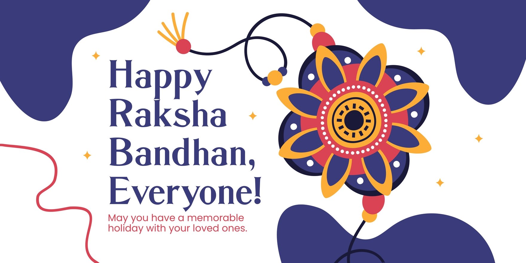 Happy Raksha Bandhan Banner