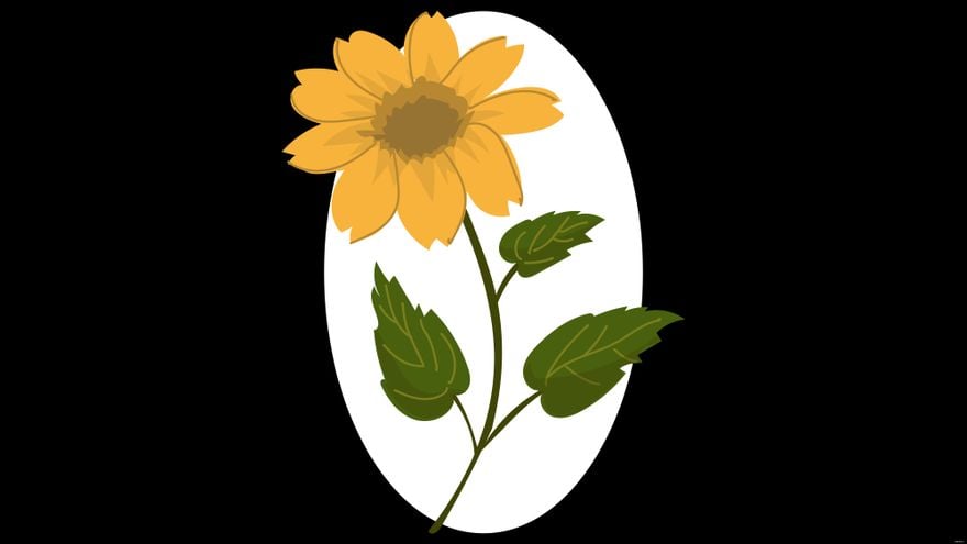 Free Sunflower Portrait Background
