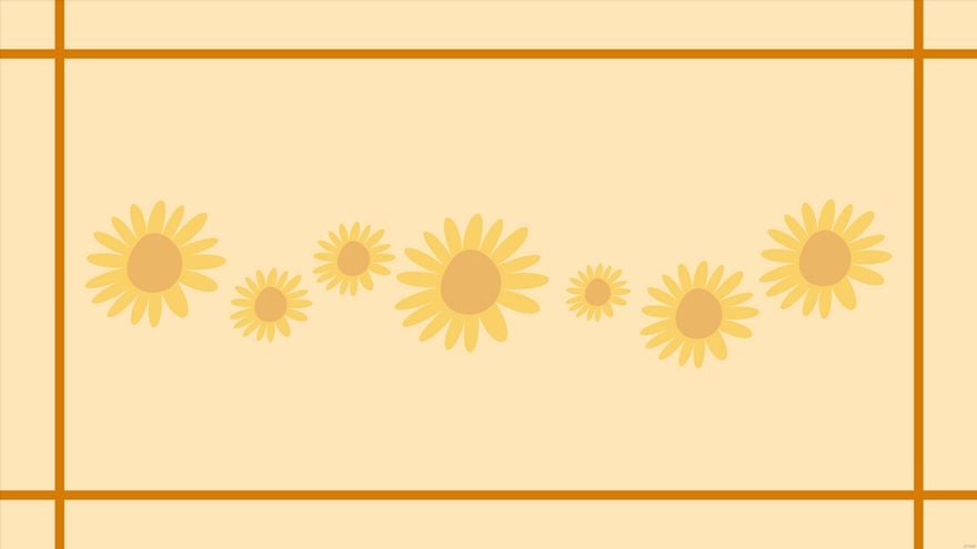 Free Minimalist Sunflower Background in Illustrator, EPS, SVG, JPG, PNG