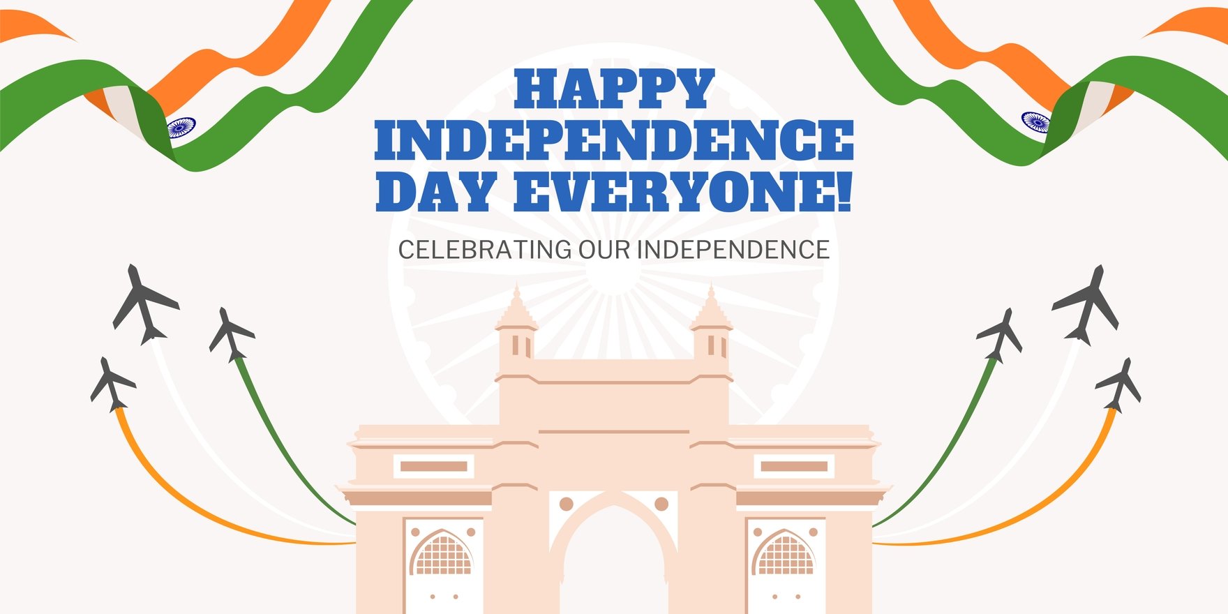 Modern India Independence Day Banner in Word, Google Docs, Illustrator, PSD, Apple Pages, Publisher