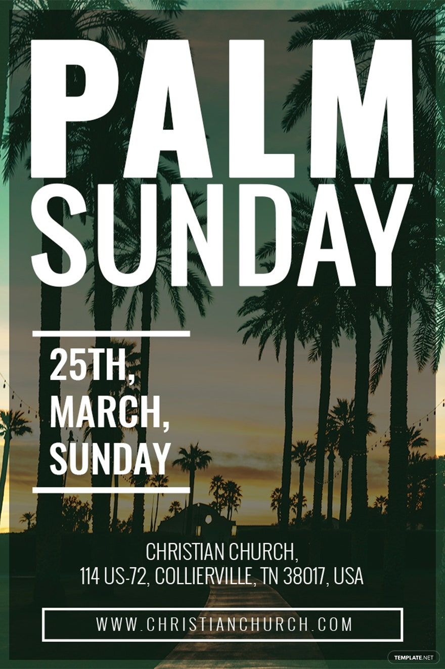 Free Palm Sunday Pinterest Pin Template