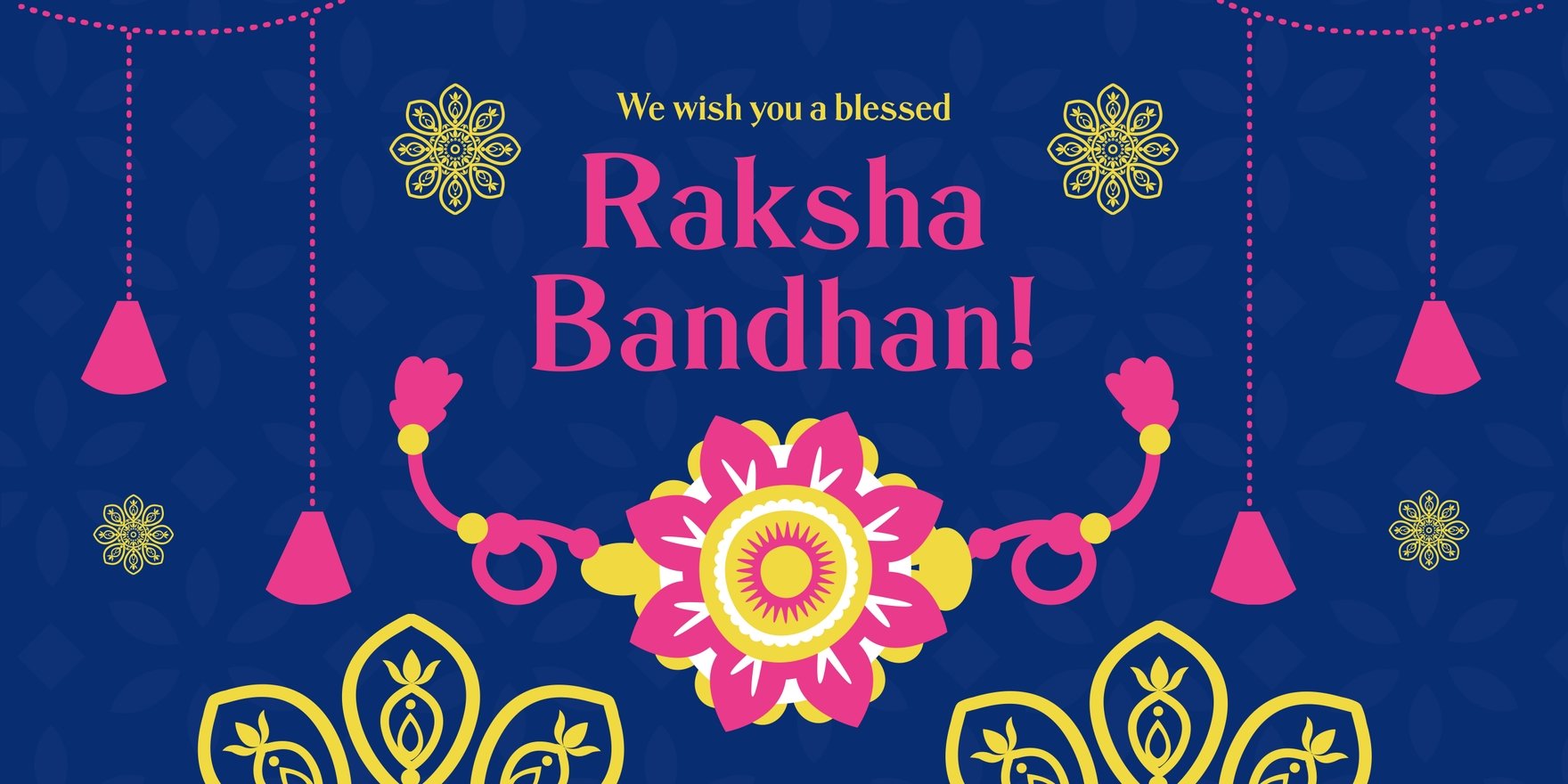 Raksha Bandhan Wishes Banner