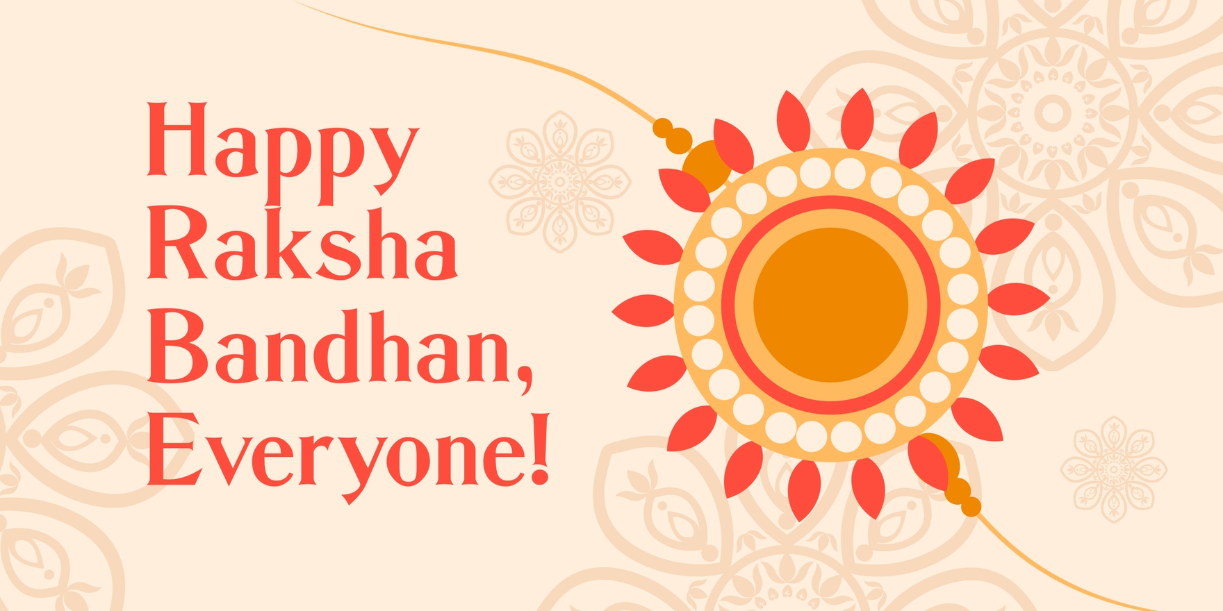 Raksha Bandhan Greetings Banner