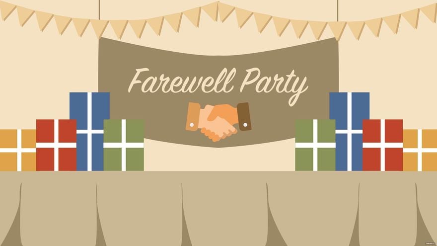 Farewell Party Background - EPS, Illustrator, JPG, PNG, SVG 