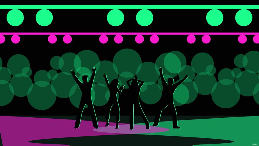 Glow Party Background in Illustrator, EPS, SVG, JPG, PNG