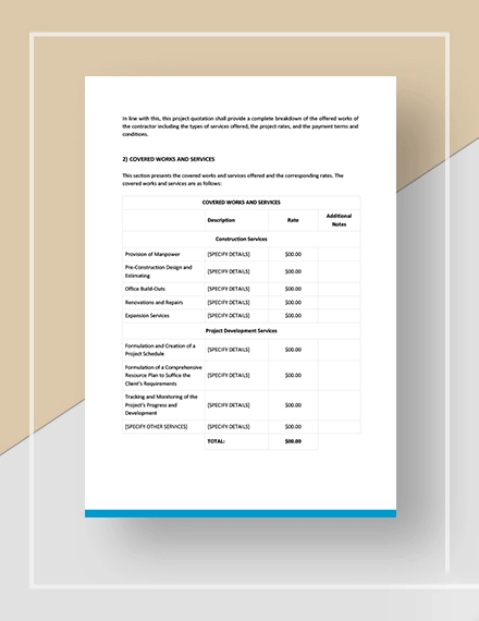 Purchase Quotation Template
