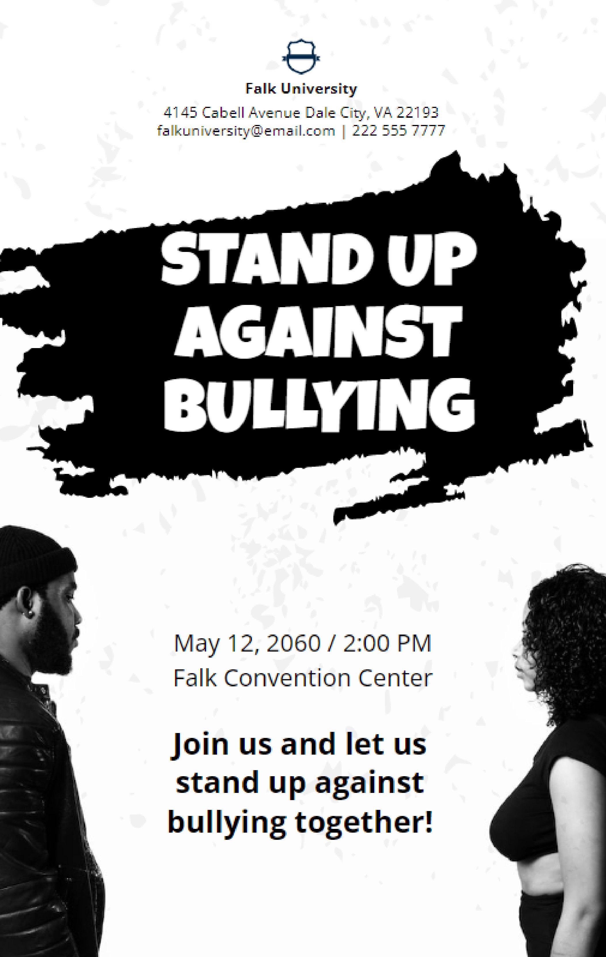 Bullying Flyer Template Illustrator Indesign Word App - vrogue.co