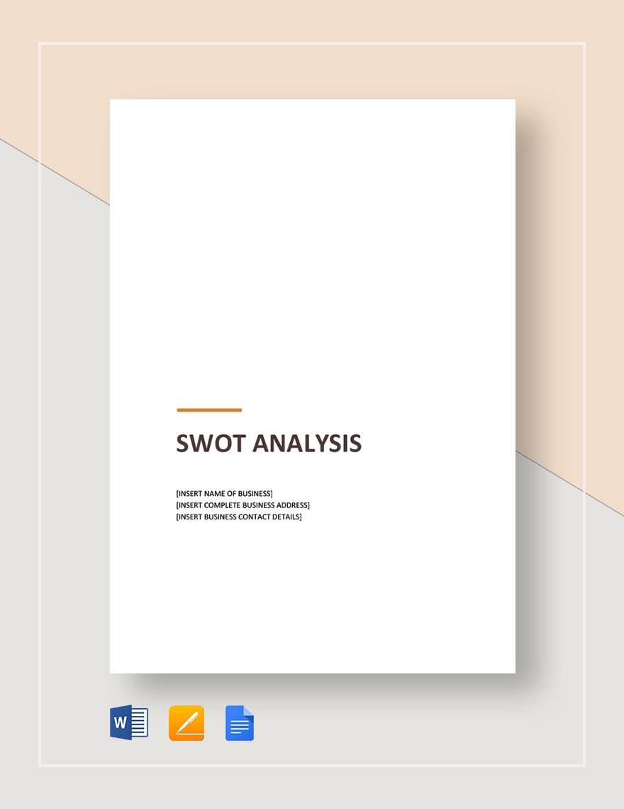 Siimple SWOT Analysis Template