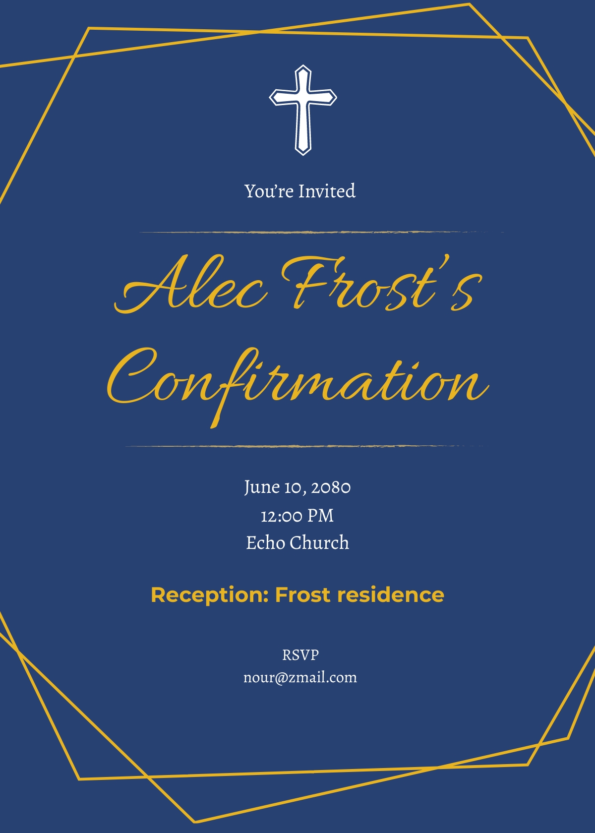 FREE Confirmation Invitation Template Download in Word, Google Docs