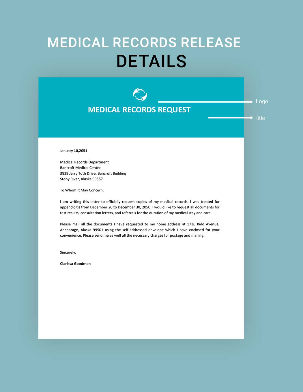Sample Medical Records Release Template