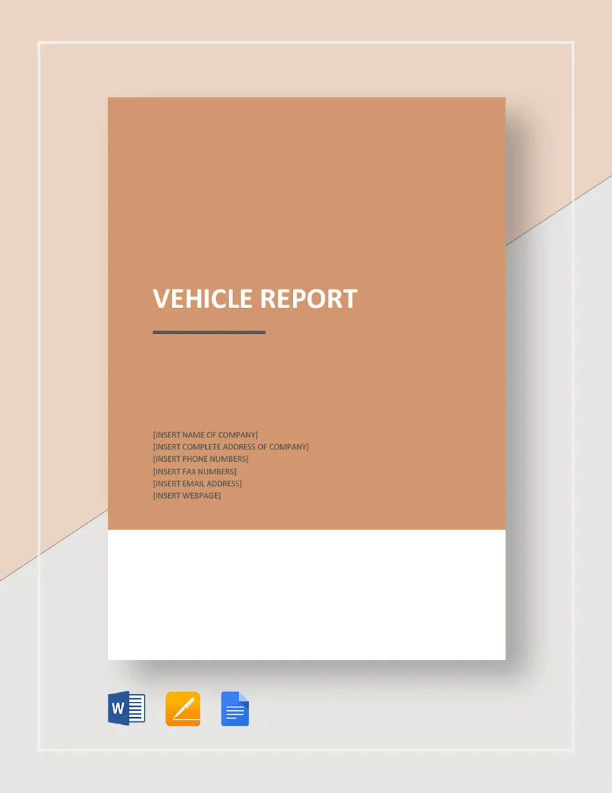 Vehicle Report Template