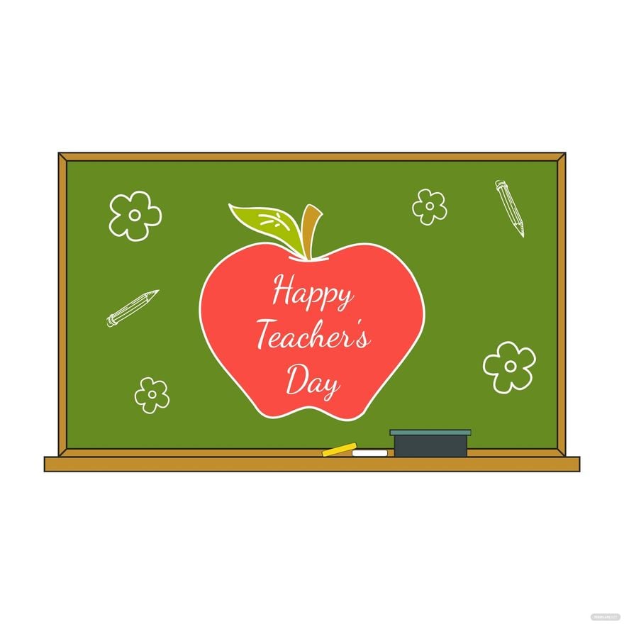Happy Teacher's Day Clipart in Illustrator, EPS, SVG, JPG, PNG