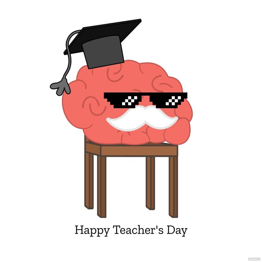 Free Funny Teachers Day Clipart in Illustrator, EPS, SVG, JPG, PNG