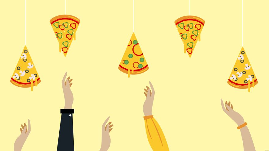 Free Pizza Party Background in Illustrator, EPS, SVG, JPG, PNG