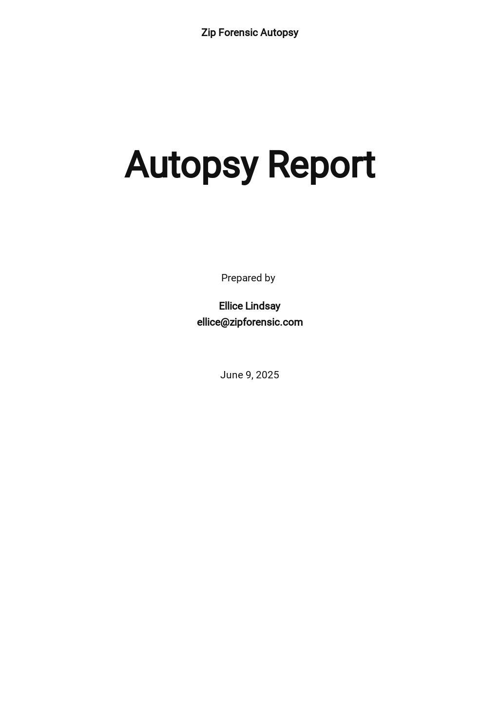 Autopsy Report Template in Google Docs, Word  Template.net In Blank Autopsy Report Template
