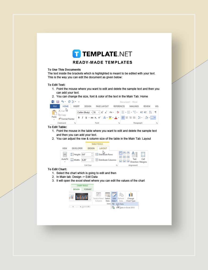 Editable Monthly Sales Plan Template
