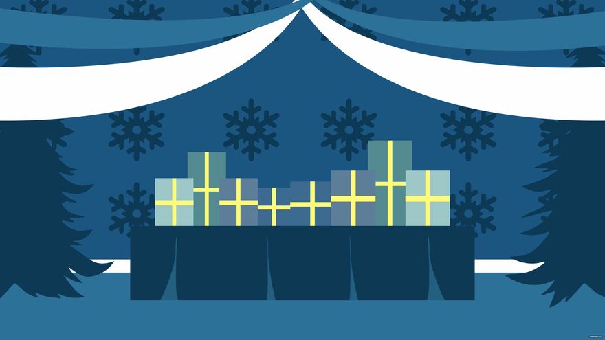 Free Winter Party Background in Illustrator, EPS, SVG, JPG, PNG