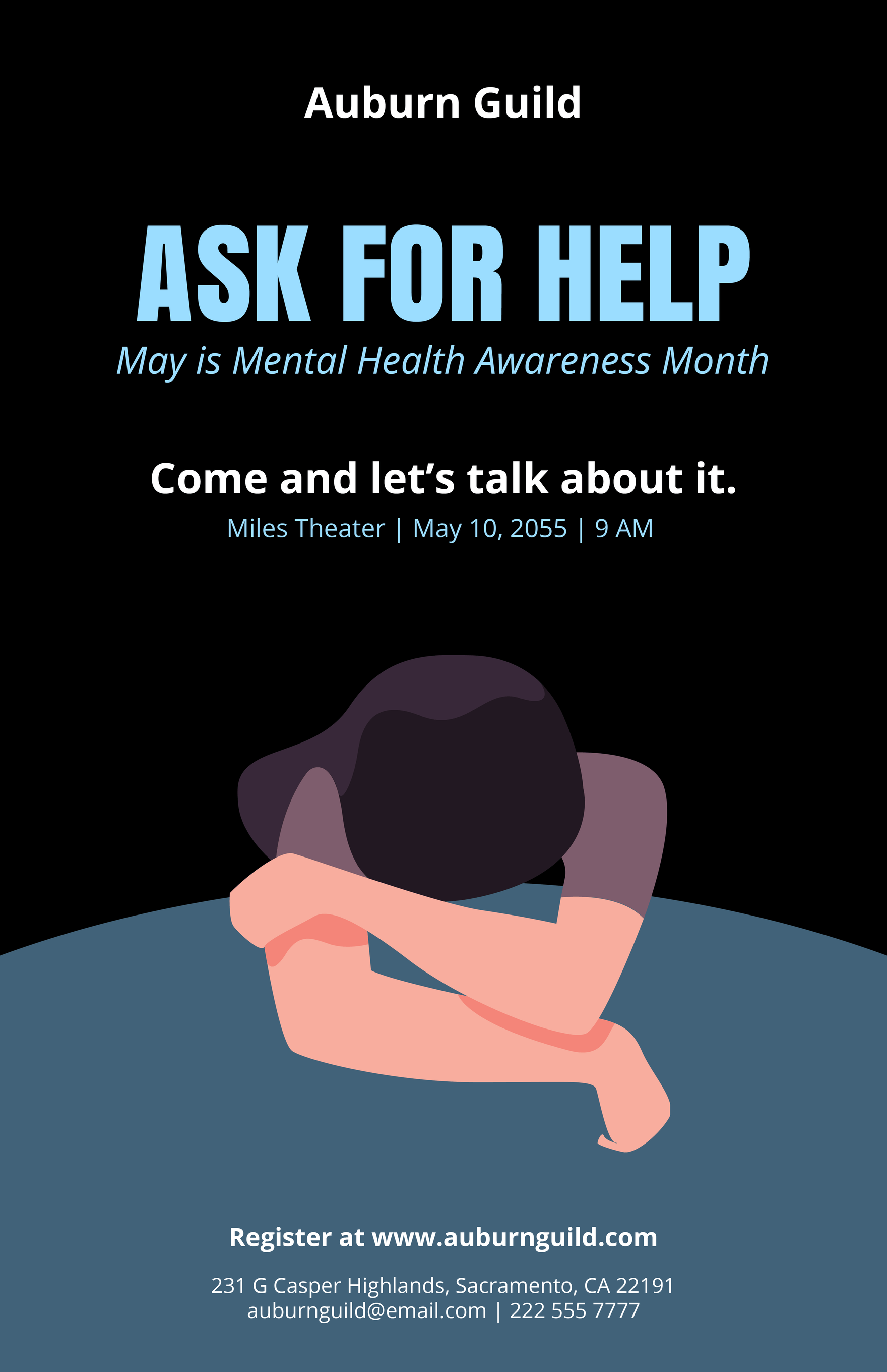 Free Mental Health Awareness Poster Template