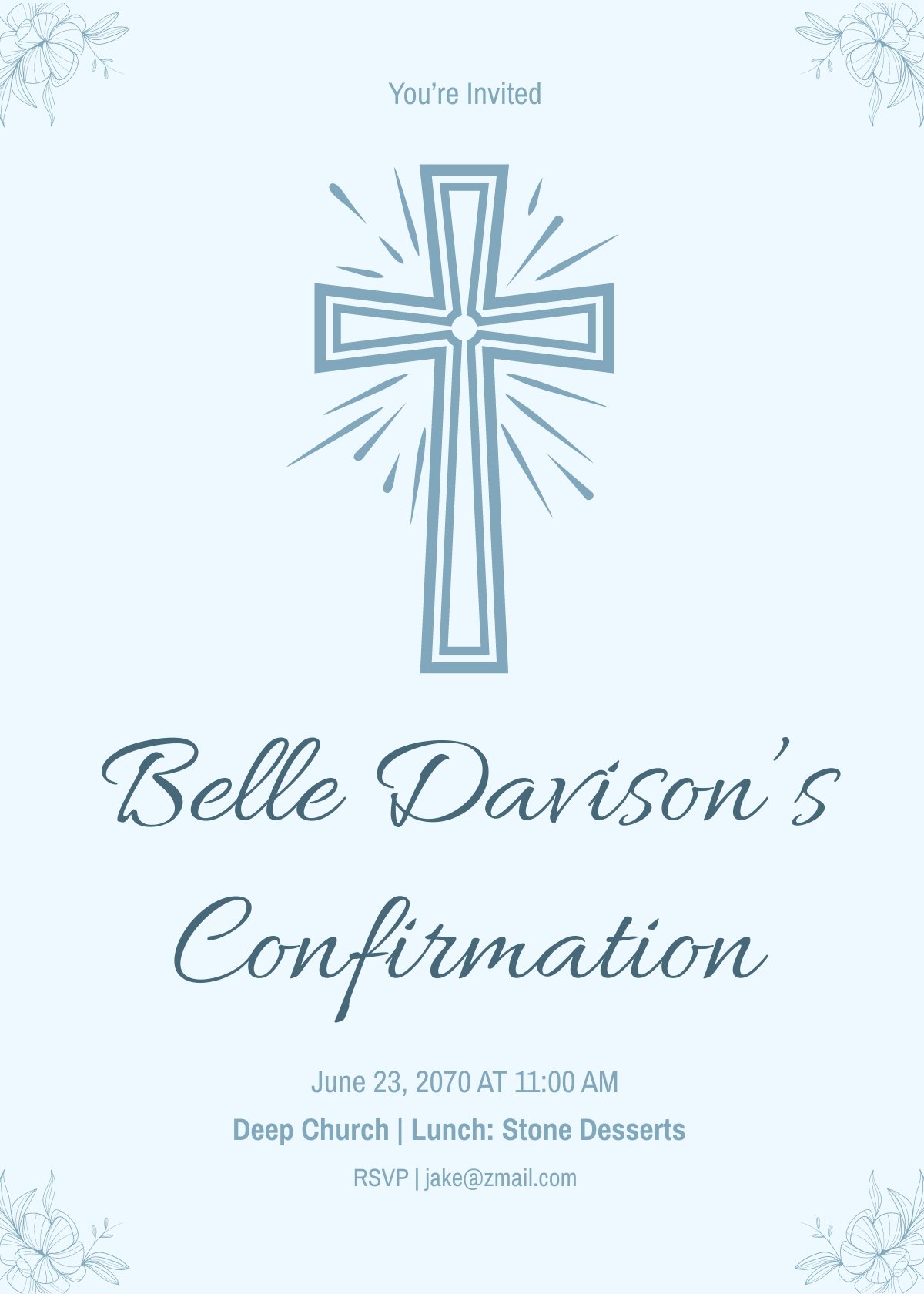 FREE Confirmation Invitation Template Download in Word, Google Docs