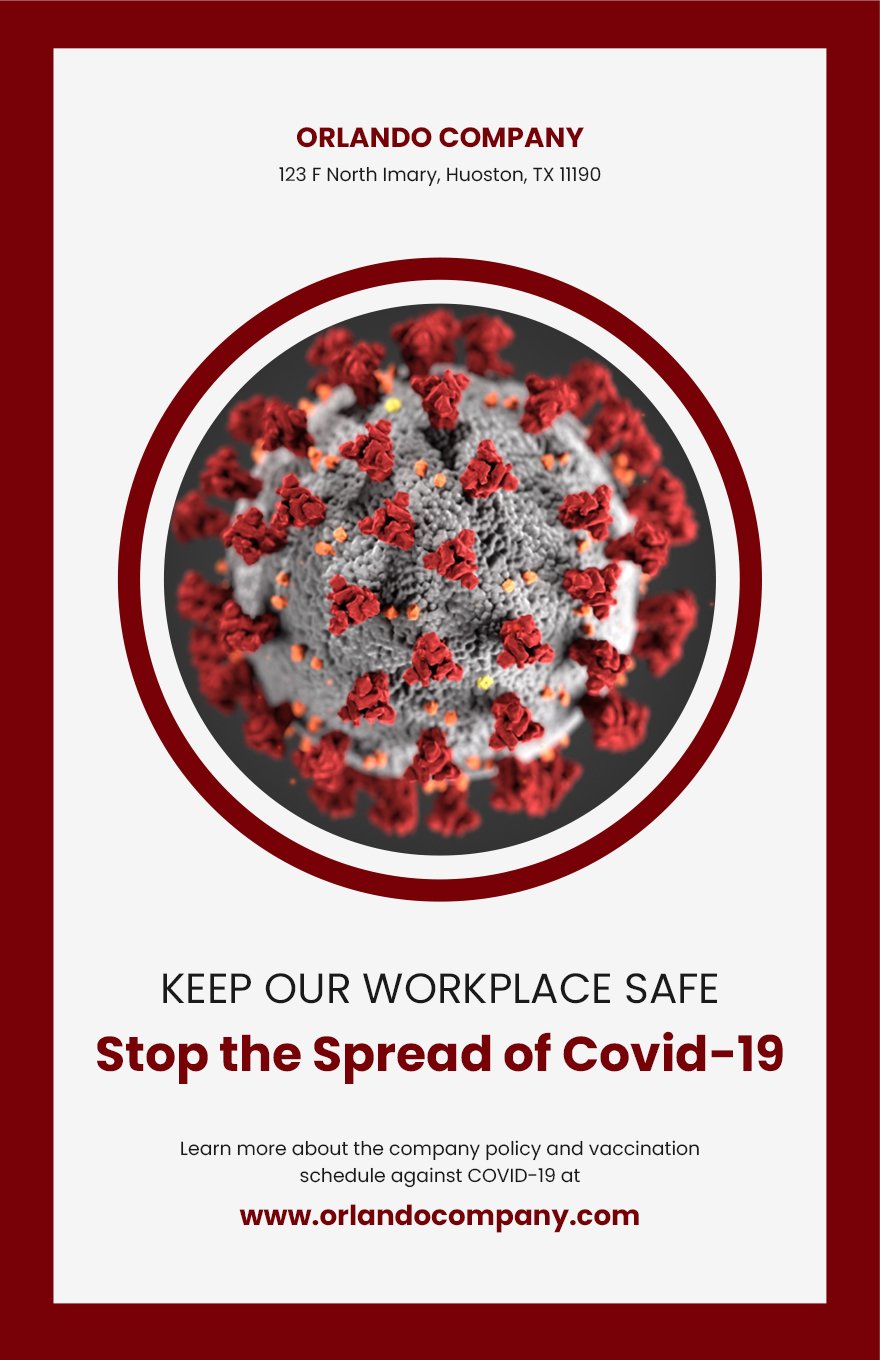 Free Covid 19 Awareness Poster Template