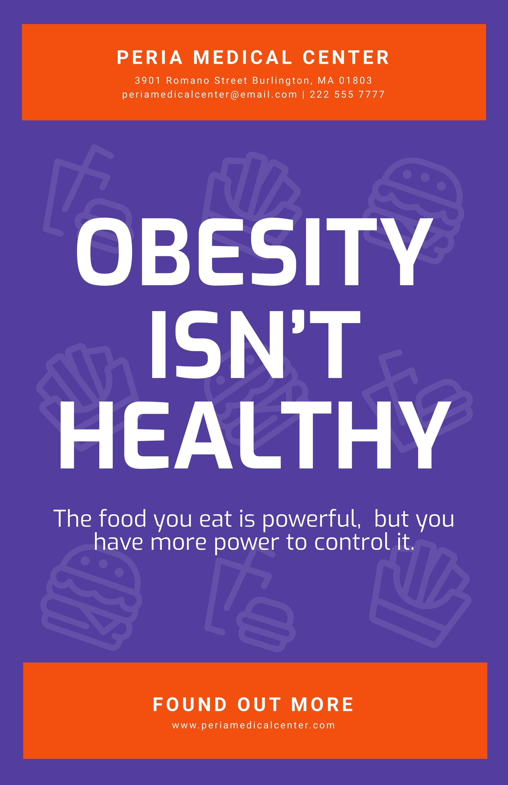 Obesity Awareness Poster