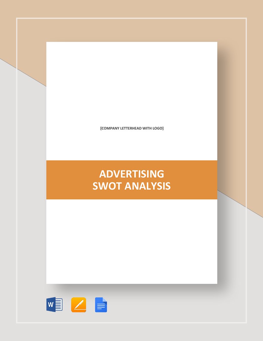 Advertising SWOT Analysis Template in Word, Google Docs, Apple Pages