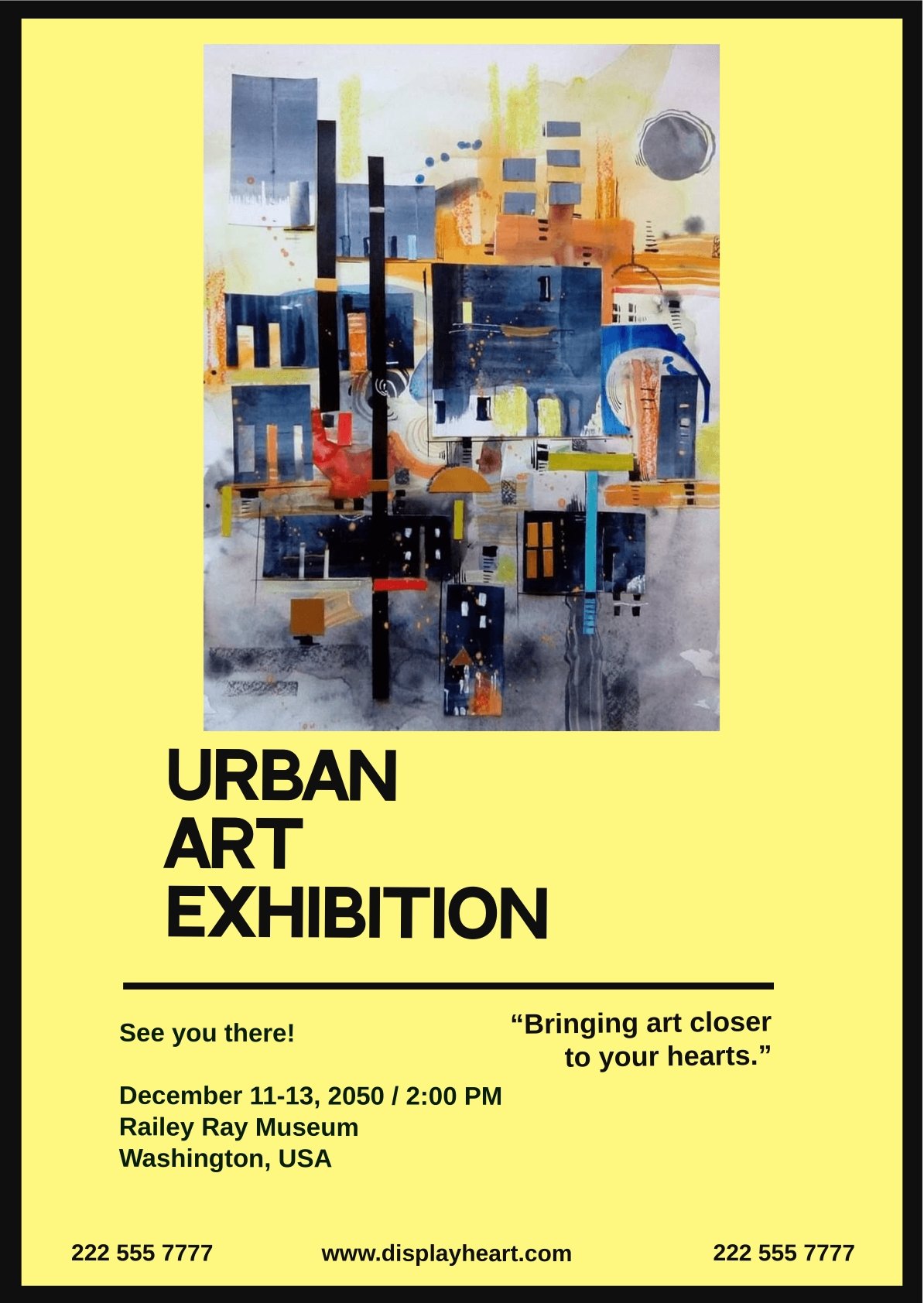 Urban Art Exhibition Flyer