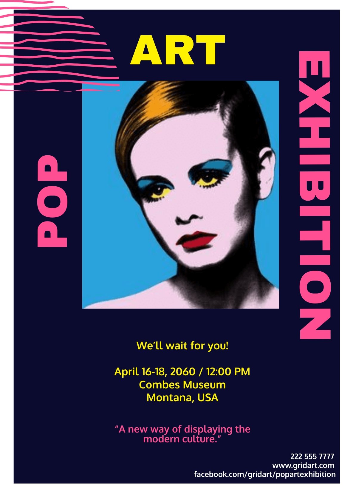 Pop Art Exhibition Flyer