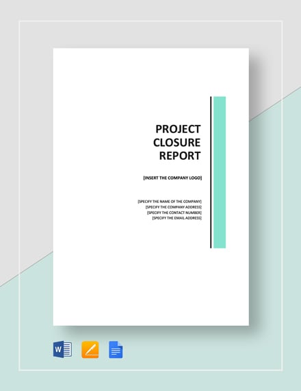 project closure report