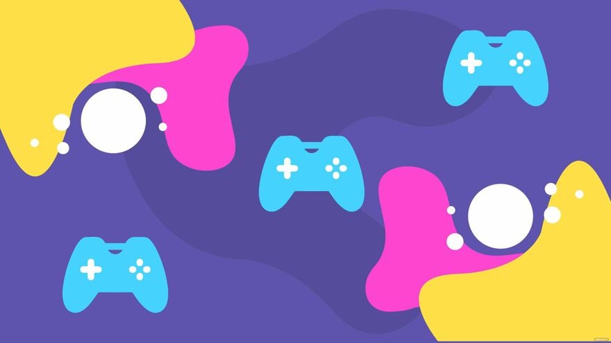 Free Purple Gaming Background in Illustrator, EPS, SVG, JPG, PNG