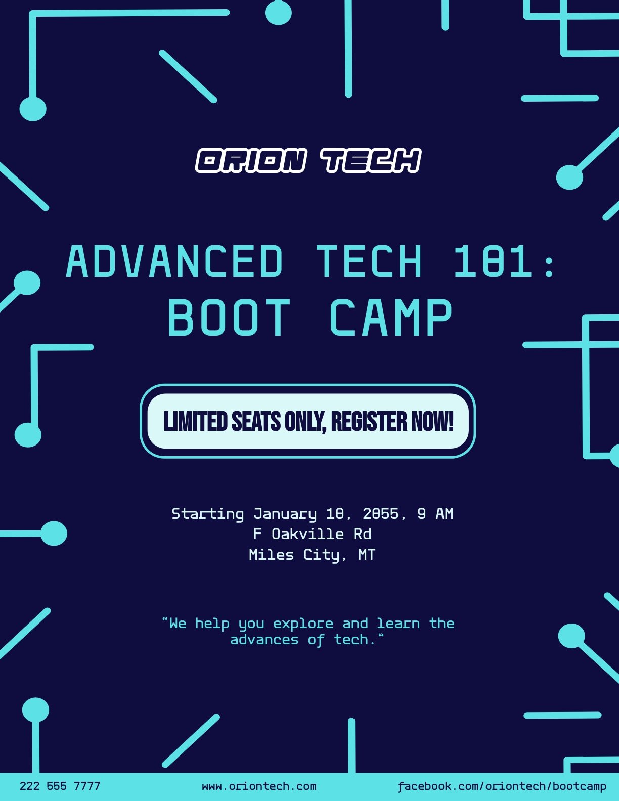 Free Indoor Boot Camp Flyer