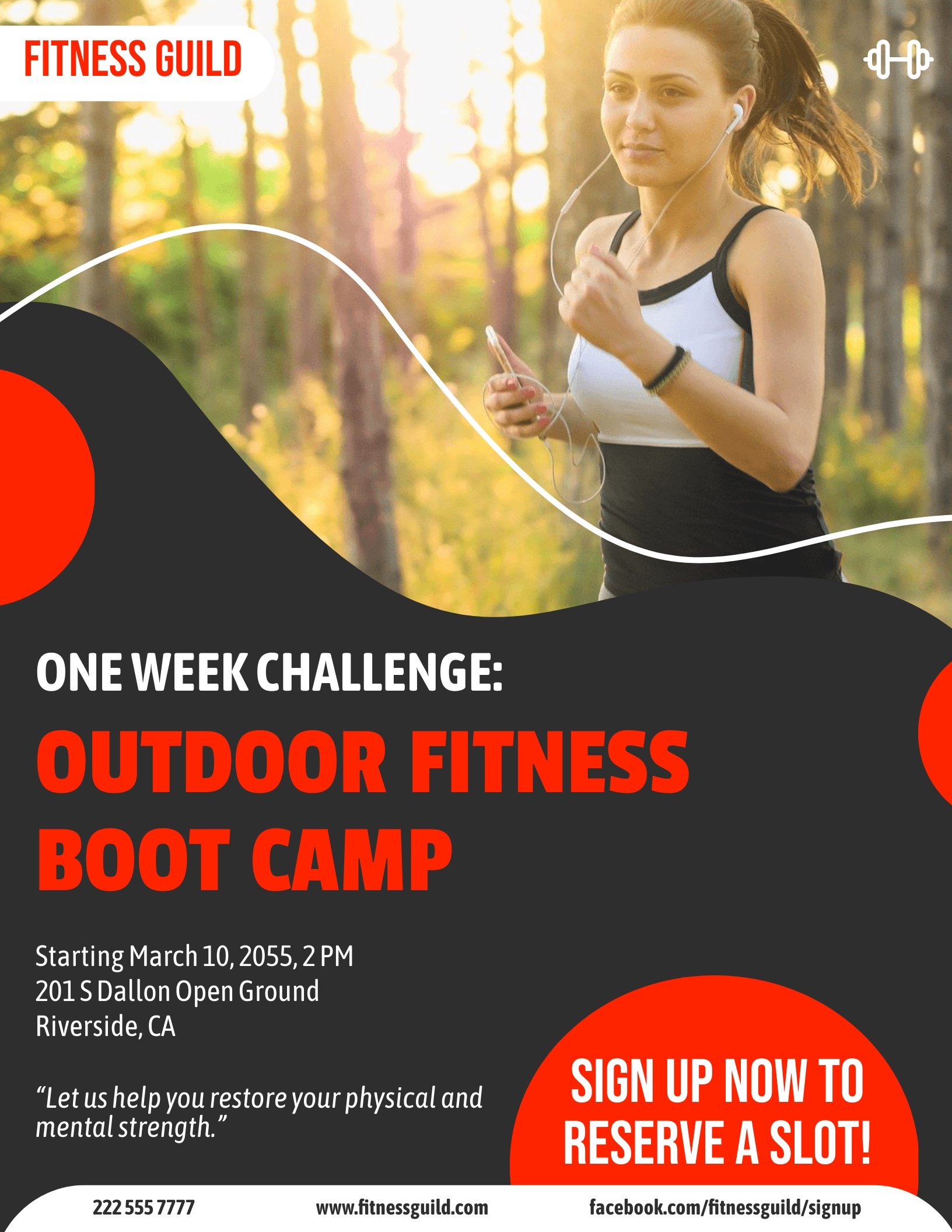 Outdoor Boot Camp Flyer