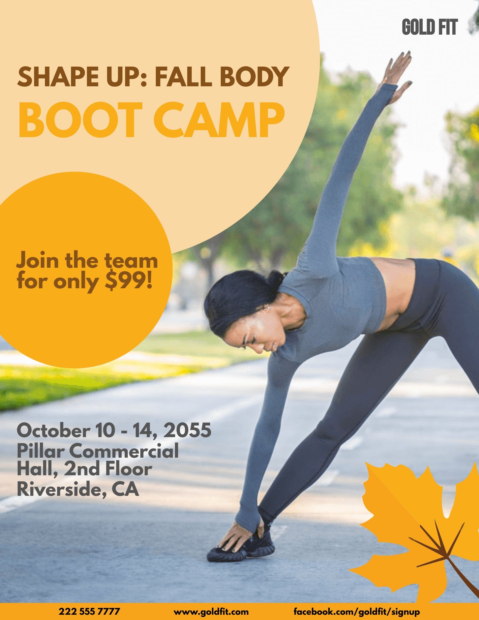 Fall Boot Camp Flyer