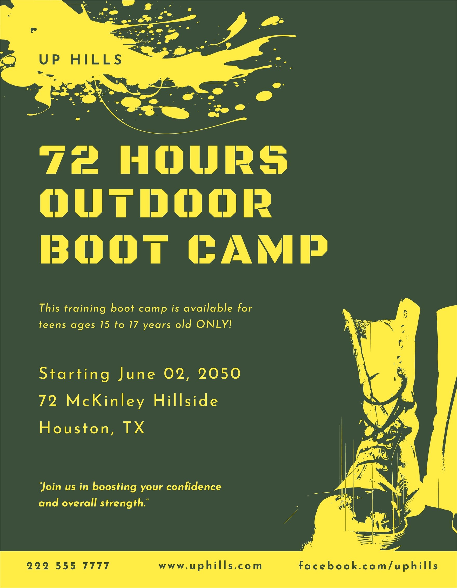 Sample Boot Camp Flyer