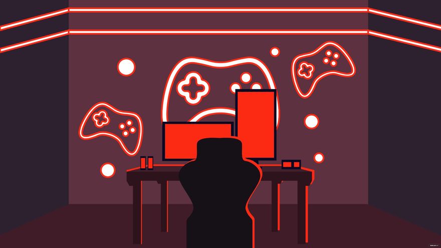 Gaming Wall Background in Illustrator, EPS, SVG, JPG, PNG