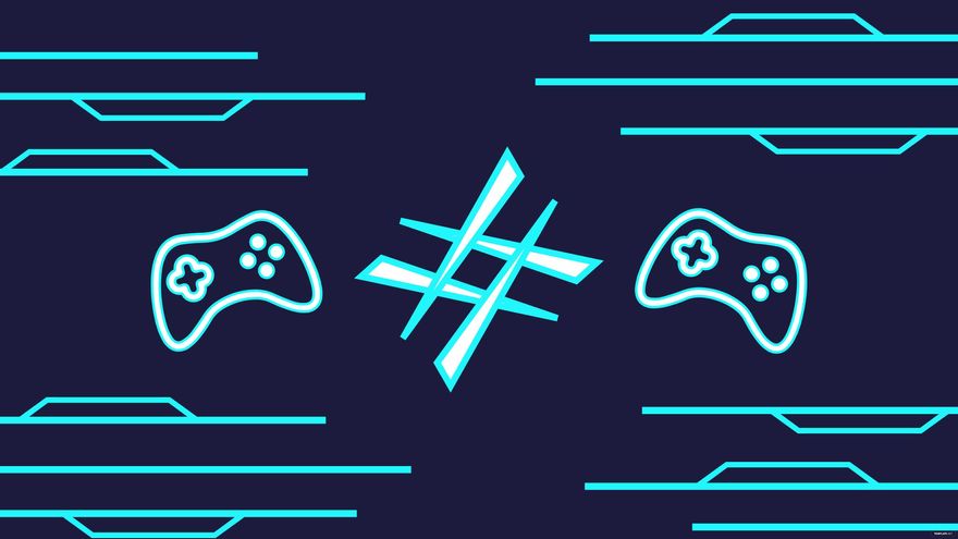 Free Neon Gaming Background in Illustrator, EPS, SVG, JPG, PNG