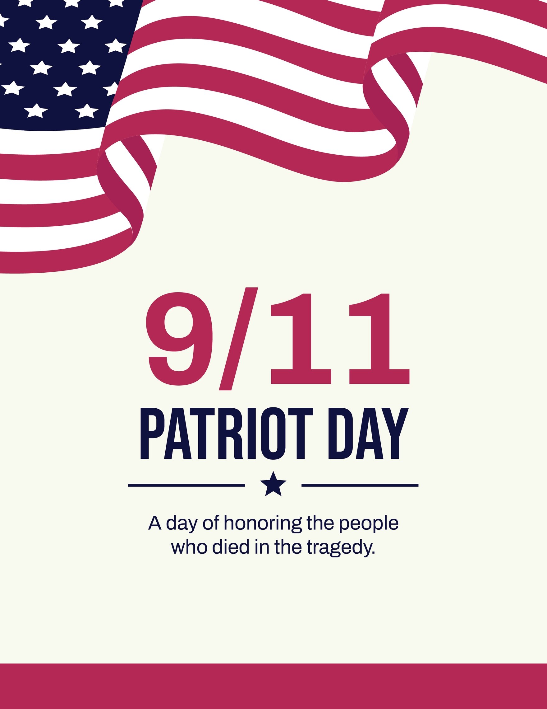 Free Modern Patriot Day Flyer Template in Word, Google Docs, Illustrator, PSD, Apple Pages, Publisher