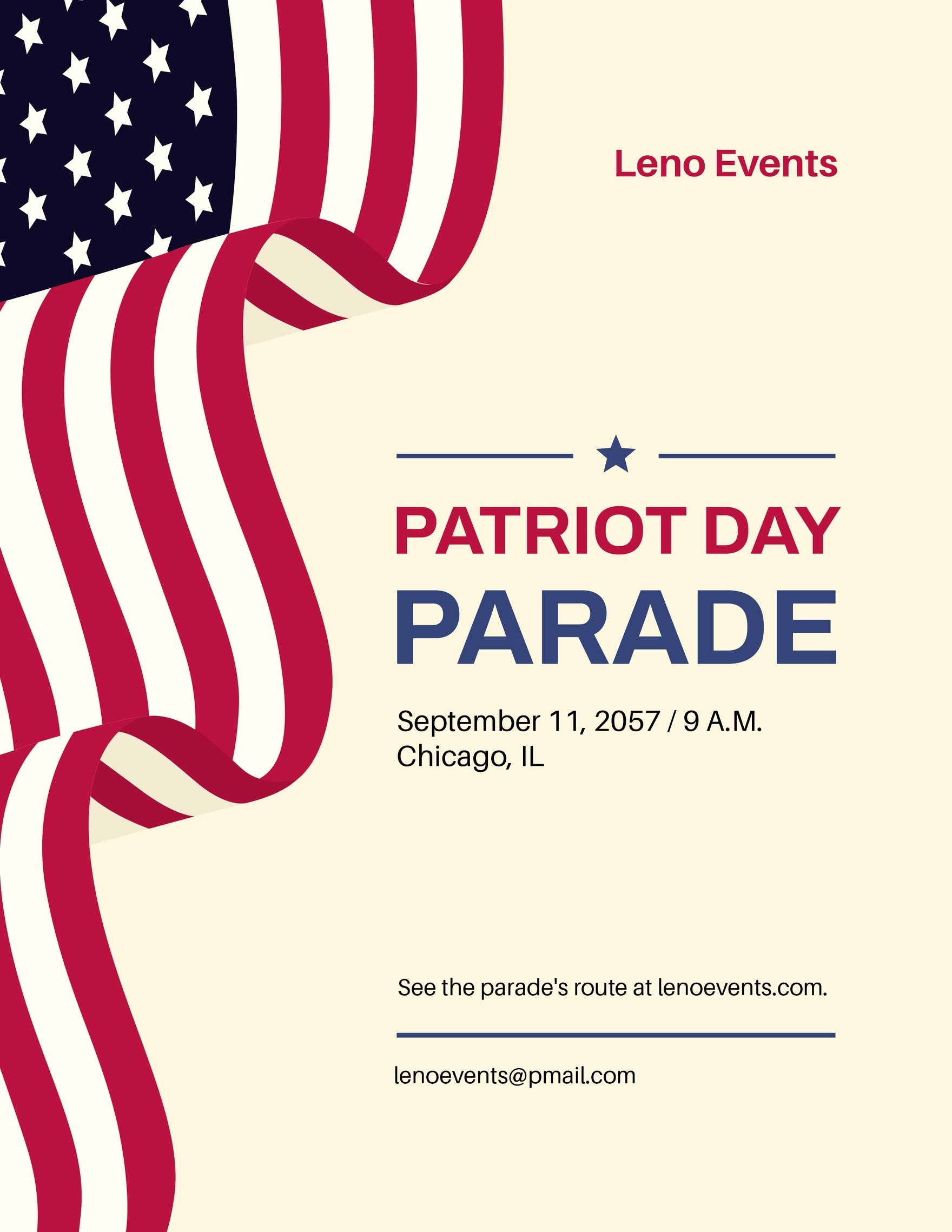 Patriot Day Parade Flyer in Word, Google Docs, Illustrator, PSD, Apple Pages, Publisher