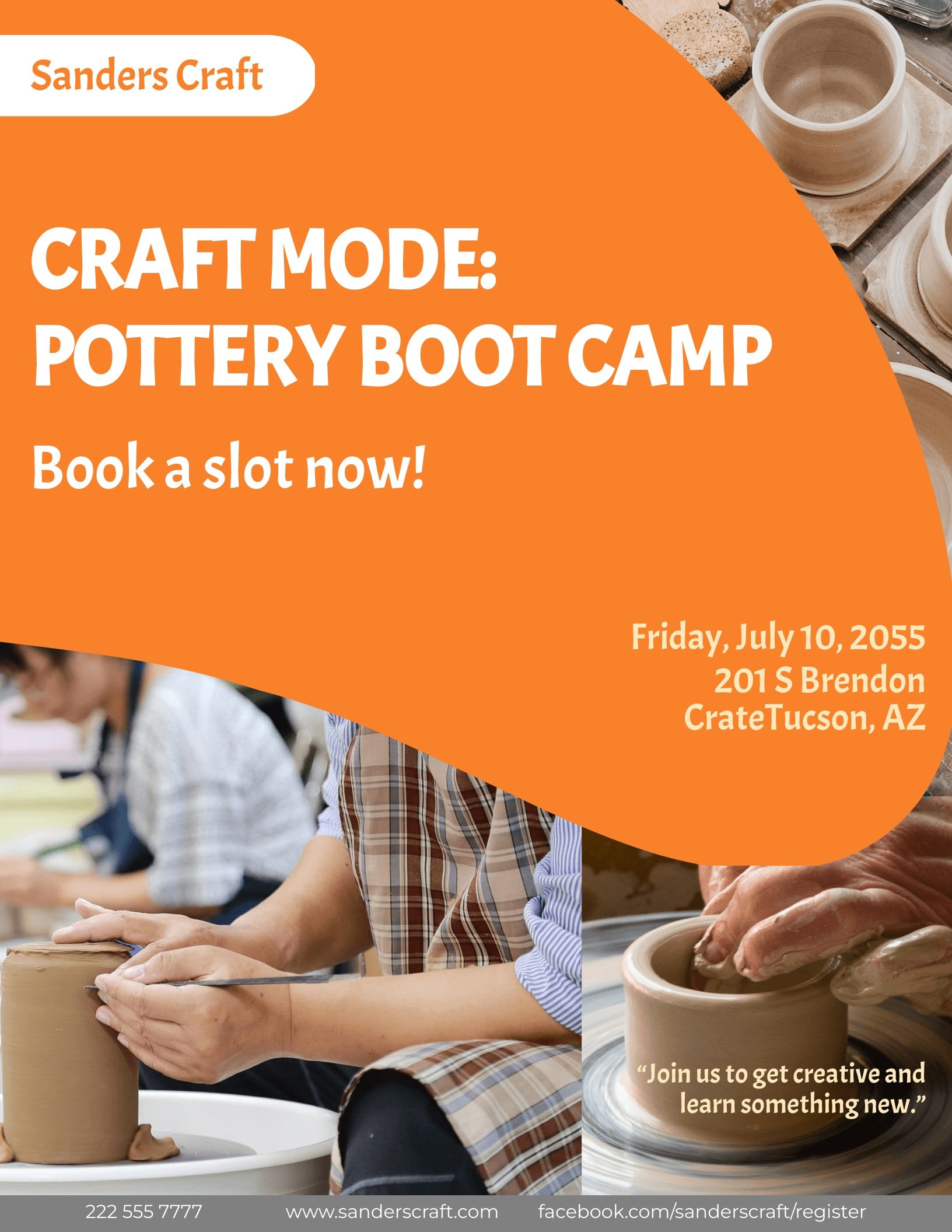 Pottery Bootcamp Flyer