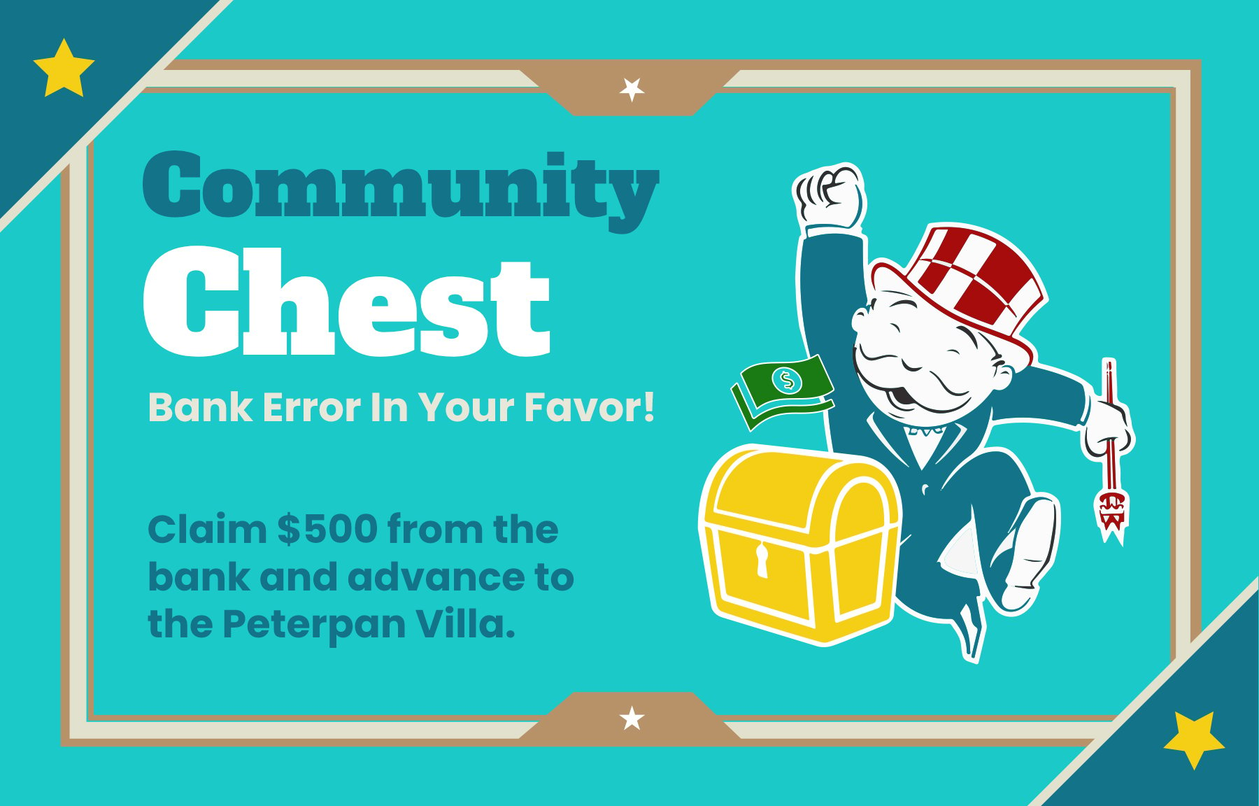 Free Monopoly Community Chest Card Template Download in PDF