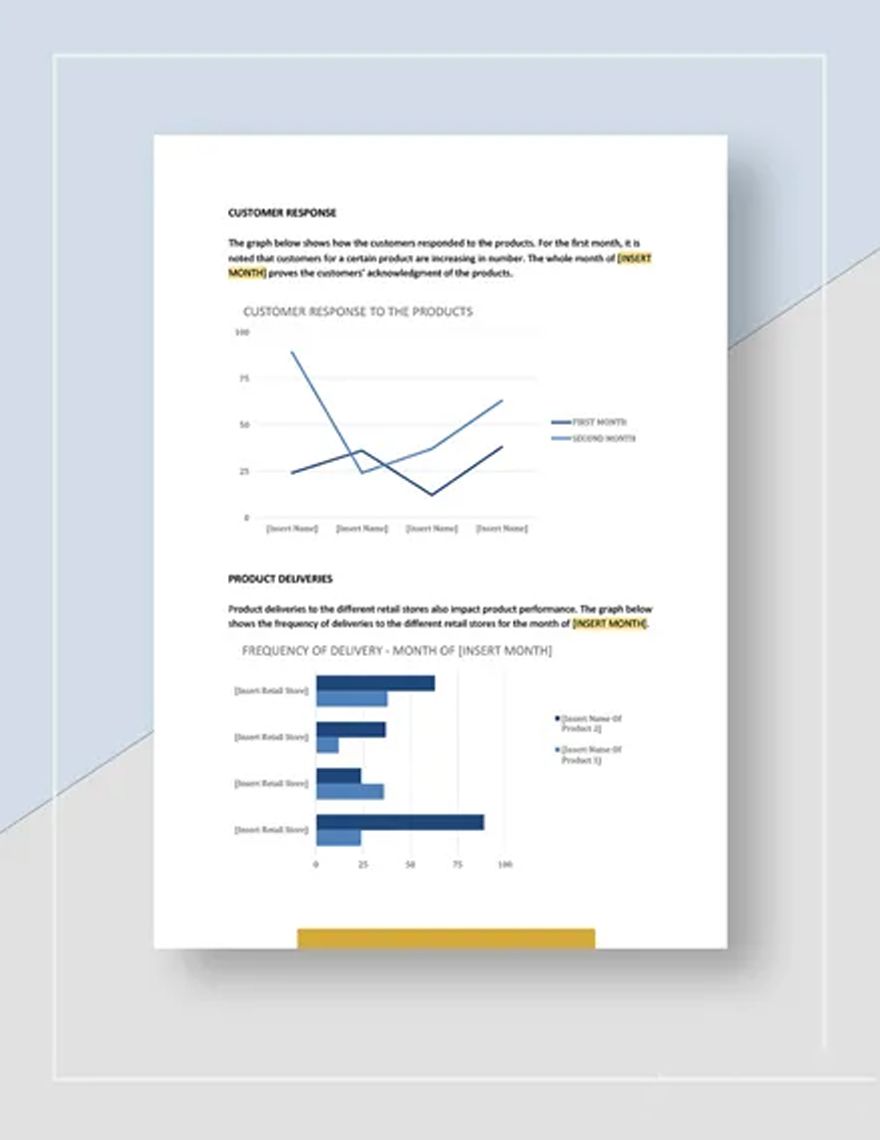 Monthly Business Report Template