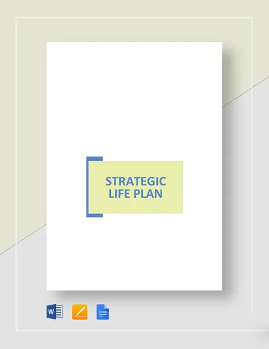 Strategic Life Plan Template