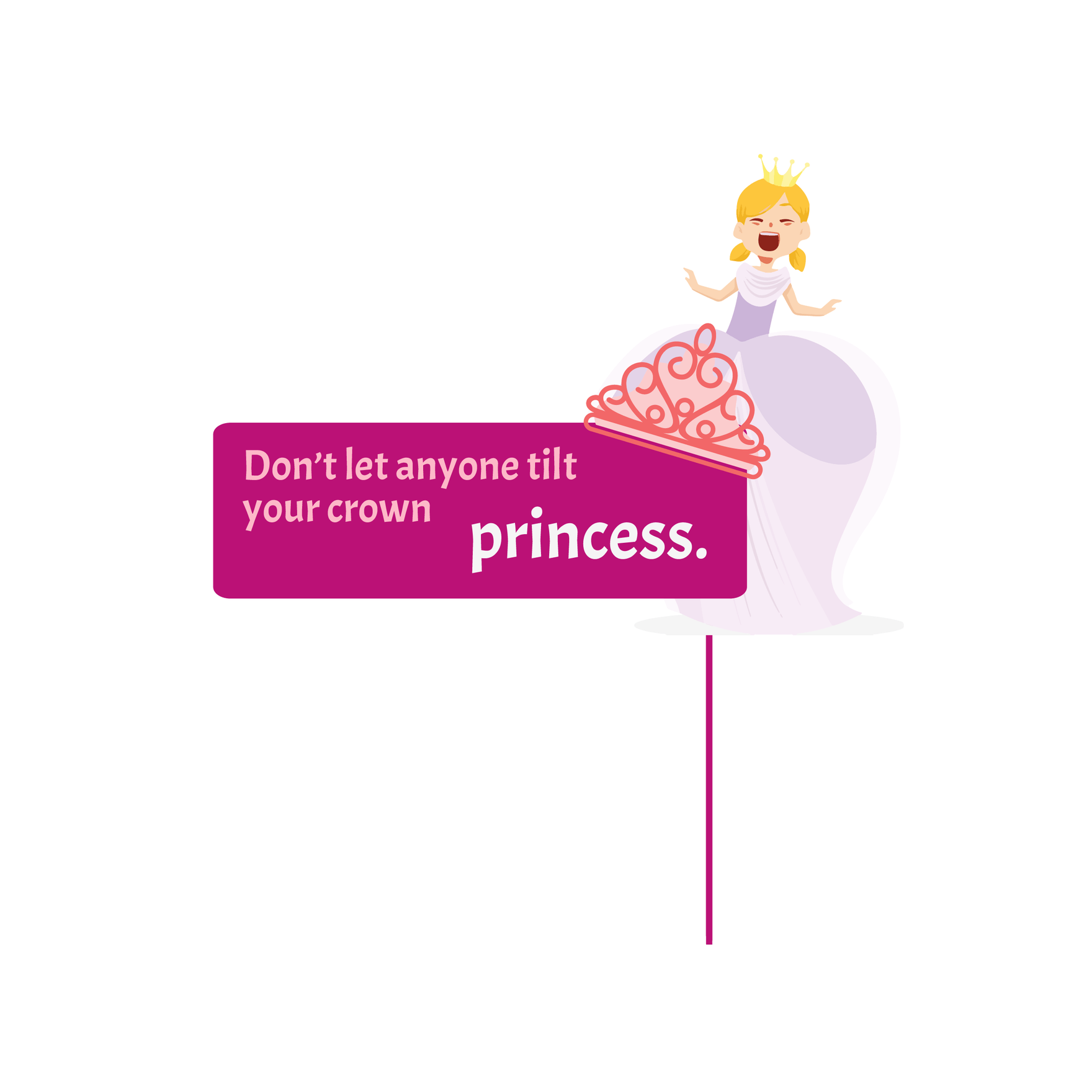 Princess Cake Topper in Illustrator, EPS, SVG, JPG, PNG