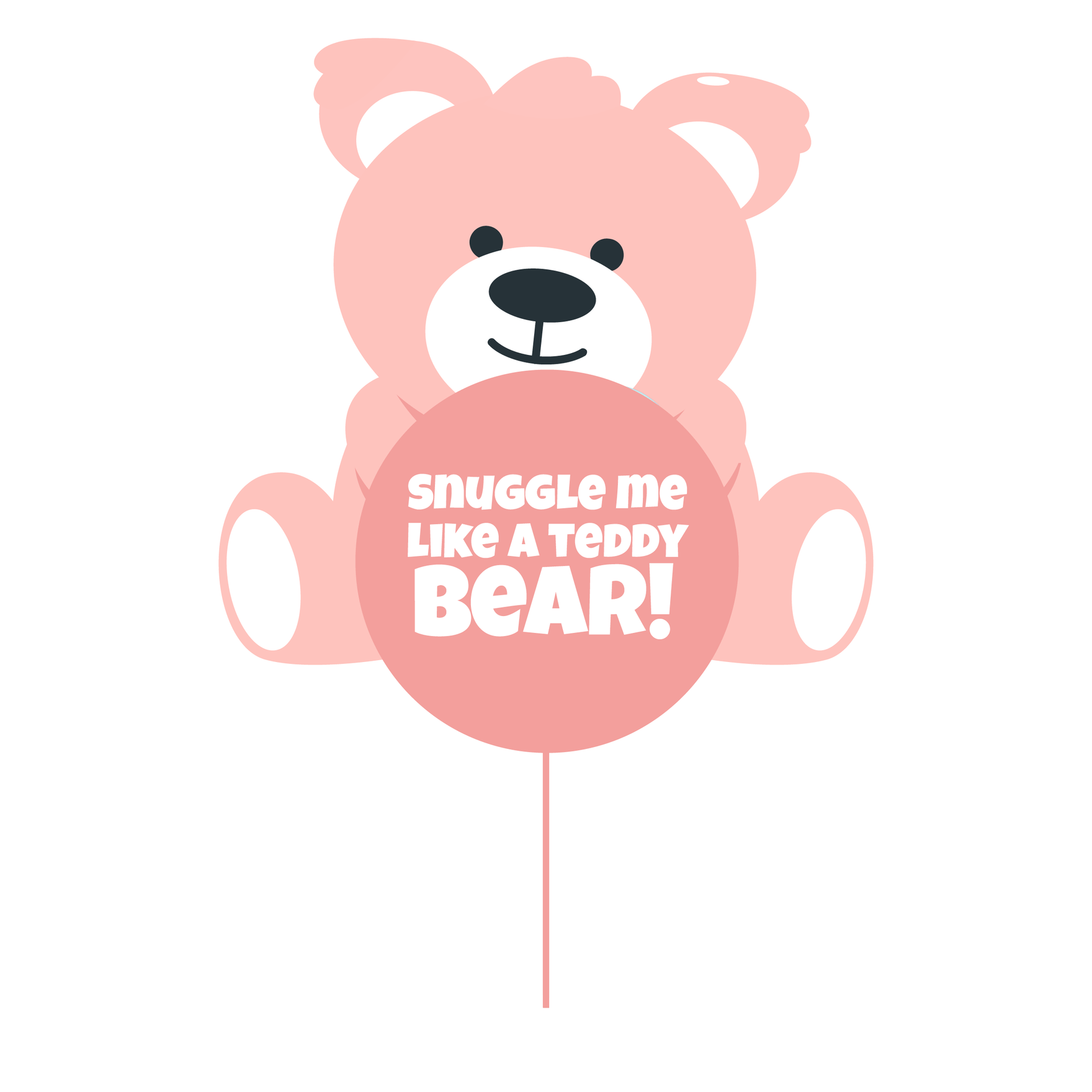 Teddy Bear Cake Topper in Illustrator, EPS, SVG, JPG, PNG