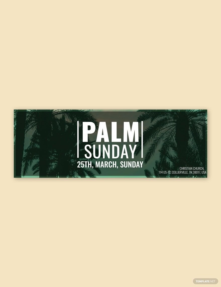 Free Palm Sunday Tumblr Banner Template