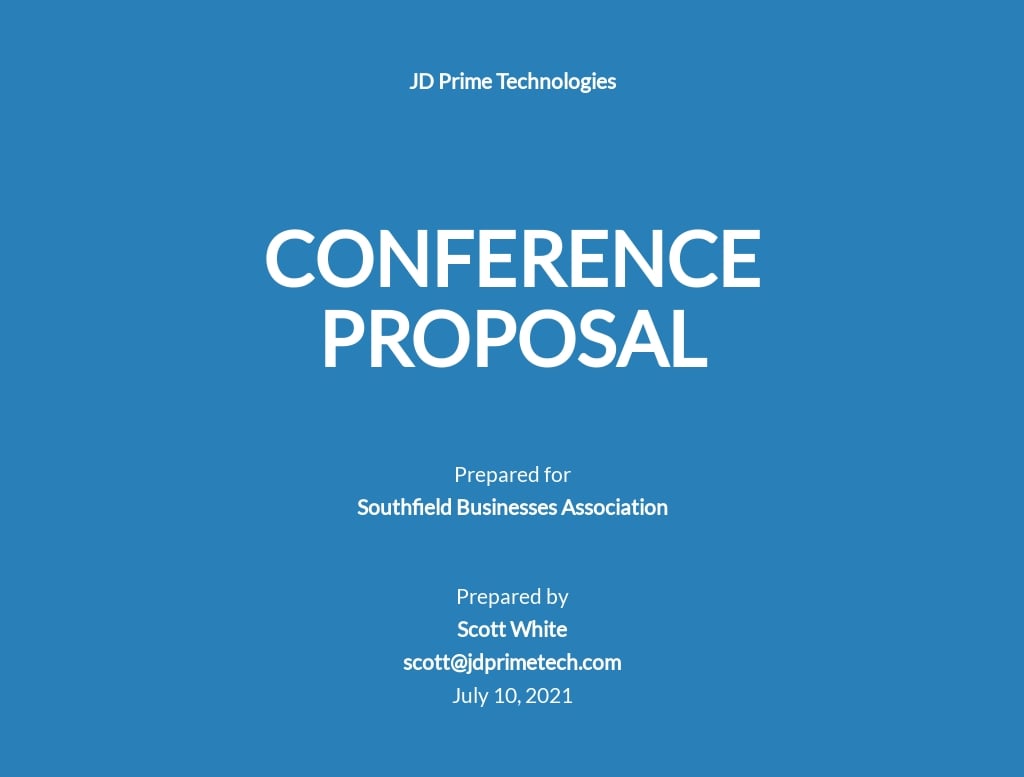 Conference Proposal Template - Google Docs, Word, Apple Pages, PDF With Regard To Conference Proposal Template